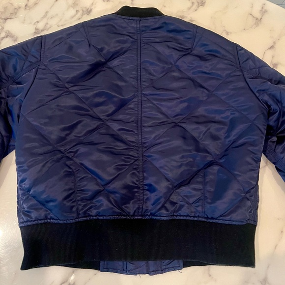 Rag and Bone navy quilted bomber jacket. Women’s small. Gently worn. - Picture 4 of 8